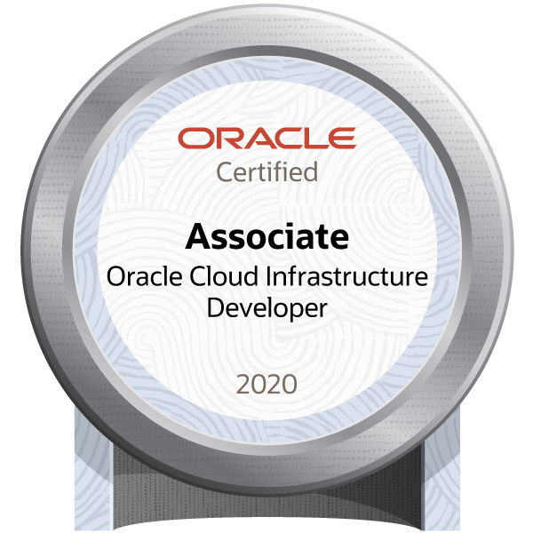 Oracle Cloud Infrastructure Developer 2020 Certified Associate